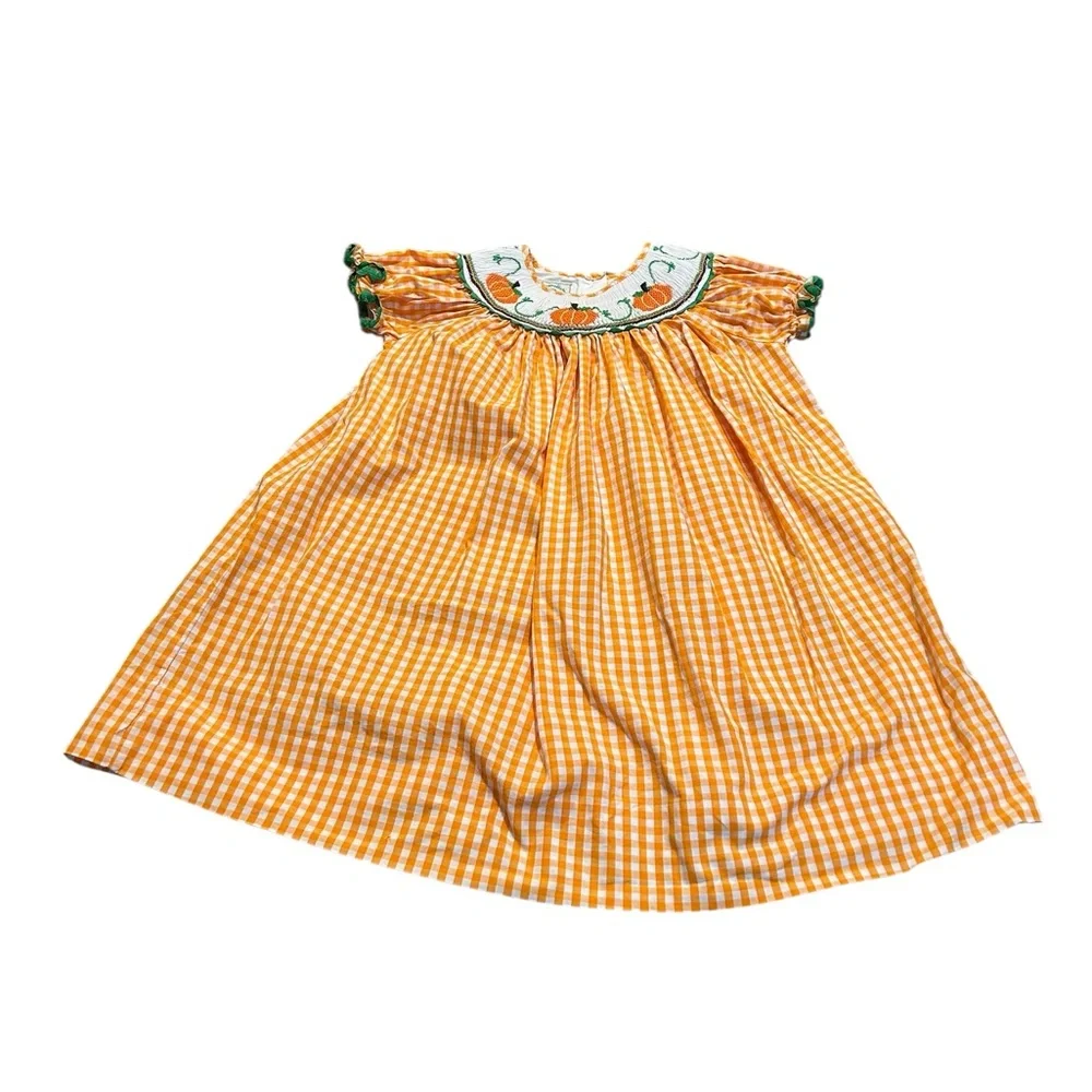 MARMELLATA smocked pumpkin dress